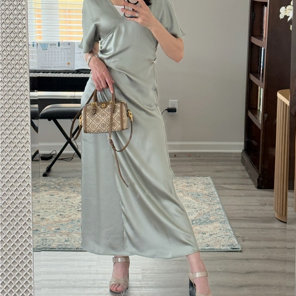 H&M Asymmetrical Silver Dress